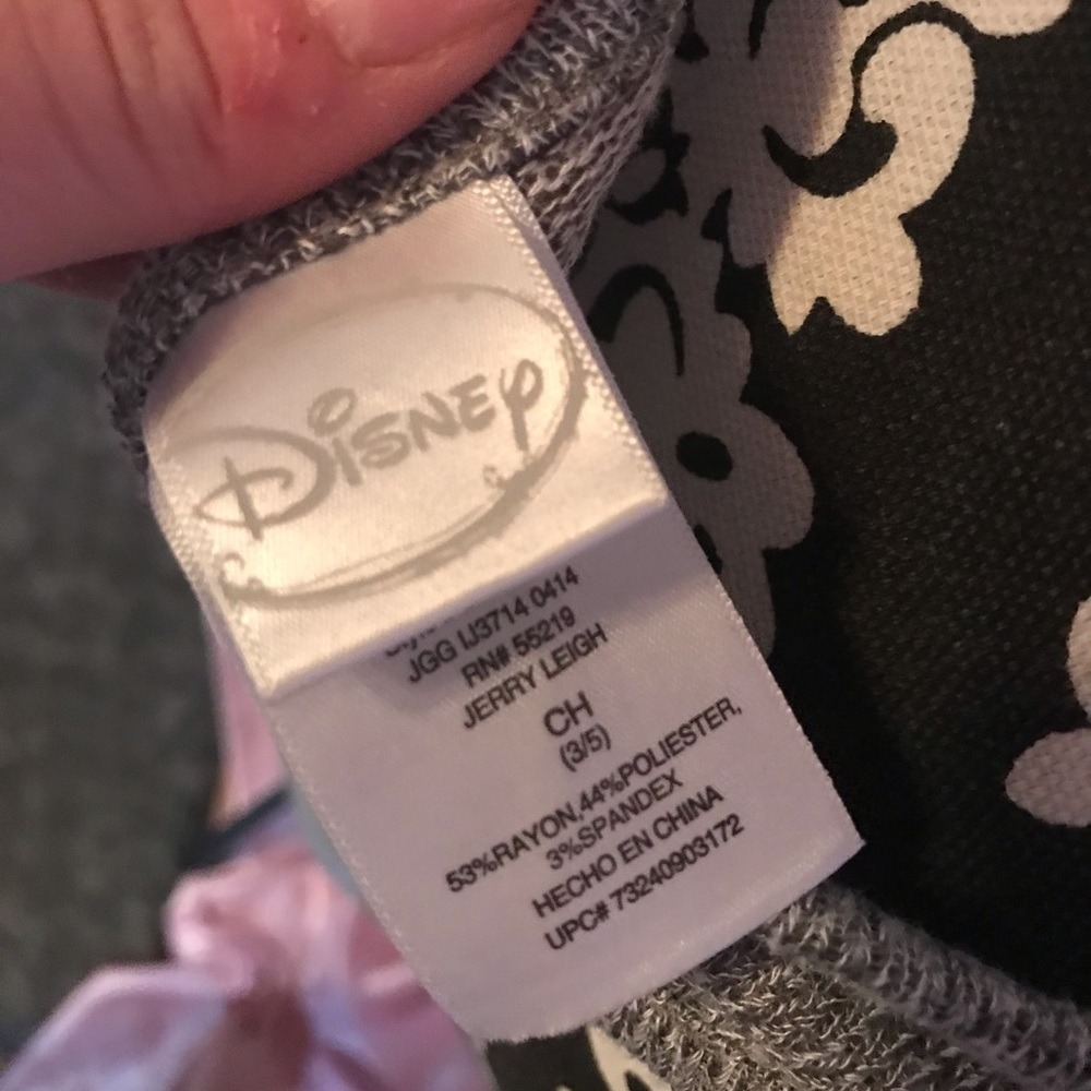 Disney Mickey Mouse tank racerback slight crop cute heathered grey soft - Picture 4 of 5